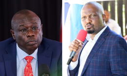 Collage Image of DP Gachagua and CS Kuria.